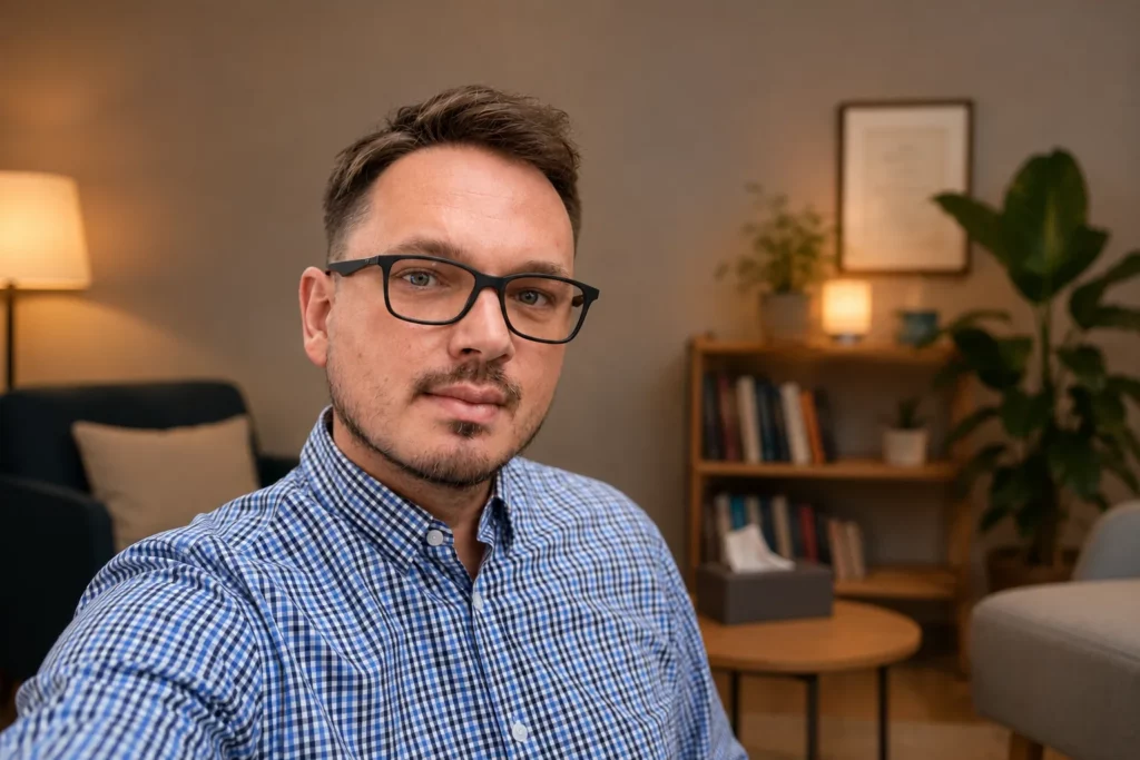 Michał Kołodziej psycholog i psychoterapeuta CBT w trakcie szkolenia